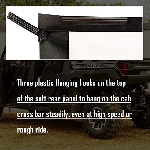 Polaris Ranger Rear Window XP 1000 900 PVC Waterproof Instant Rear Windshield Compatible with 2017-2023 Polaris Ranger XP 1000 900 / Crew