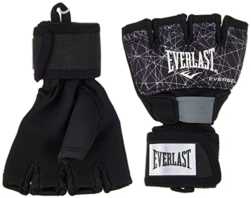 Everlast P00001248 Printed Evergel Hand Wraps Black M