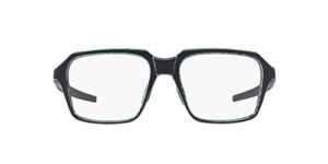 oakley men’s ox8154 miter square prescription eyeglass frames, satin arctic surf/demo lens, 54 mm