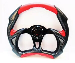 steering wheel for polaris slingshot without quick release & puller red black