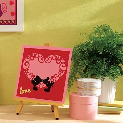 Brother ScanNCut Disney Pattern Collection 1 CADSNP01, Classic Mickey & Minnie Mouse, 26 Designs Disney Vinyl Decals, DIY Valentine's Cards, Appliques with Mickey Ears, Gloves, Hearts, Banners & More