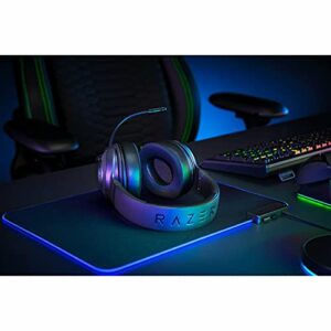 Razer Kraken V3 X Gaming Headset: 7.1 Surround Sound - Triforce 40mm Drivers - HyperClear Bendable Cardioid Mic - Chroma RGB Lighting - for PC - Classic Black