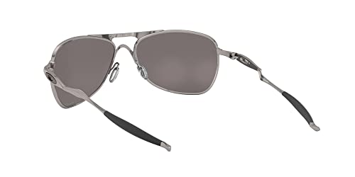 Oakley Men's OO4060 Crosshair Pilot Sunglasses, Lead/Prizm Black Polarized, 61 mm