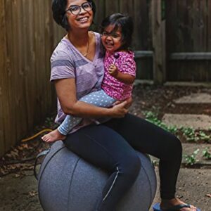 Vivora Luno Exercise Ball Chair, Canvas & Felt for Home Offices, Balance Training, Yoga Ball