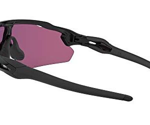 Oakley Men's OO9211 Radar EV Pitch Rectangular Sunglasses, Polished Black/Prizm Field, 38 mm