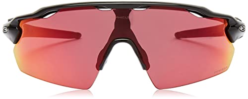 Oakley Men's OO9211 Radar EV Pitch Rectangular Sunglasses, Polished Black/Prizm Field, 38 mm