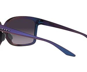 Oakley Women's OO9230 Wildrye Butterfly Sunglasses, Matte Cyan/Purple Colorshift/Prizm Grey Gradient, 61 mm