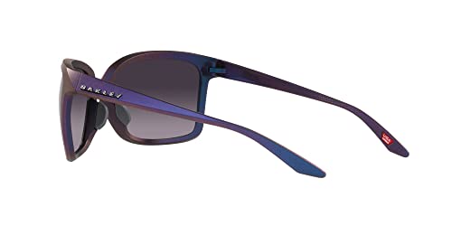 Oakley Women's OO9230 Wildrye Butterfly Sunglasses, Matte Cyan/Purple Colorshift/Prizm Grey Gradient, 61 mm