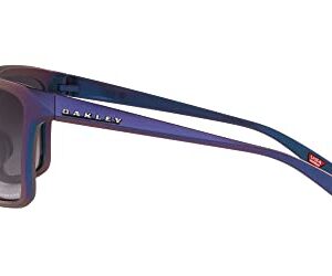 Oakley Women's OO9230 Wildrye Butterfly Sunglasses, Matte Cyan/Purple Colorshift/Prizm Grey Gradient, 61 mm