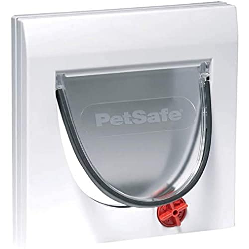 PetSafe Staywell 4 Way Locking Classic Cat Flap, Tunnel Included, Easy Install, Durable, Pet Door for Cats