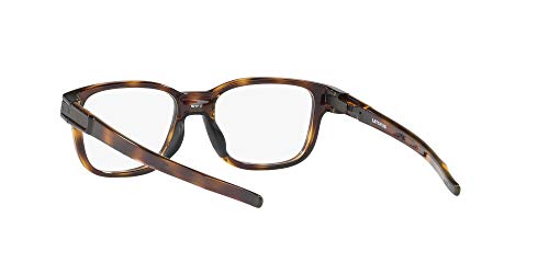 Oakley Men's OX8114 Latch Ss Square Prescription Eyeglass Frames, Polished Brown Tortoise/Demo Lens, 52 mm