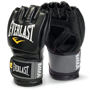 everlast pro style mma grappling gloves, large/xtra large, (black)