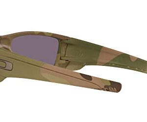 Oakley Men's OO9096 Fuel Cell Rectangular Sunglasses, Multi Camo/Prizm Grey, 60mm