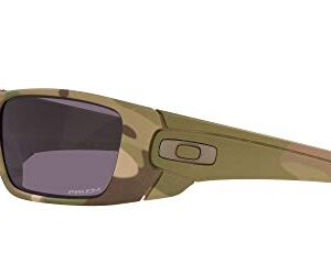 Oakley Men's OO9096 Fuel Cell Rectangular Sunglasses, Multi Camo/Prizm Grey, 60mm