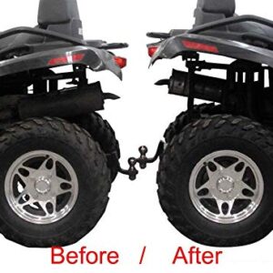 WSays UTV 2''-3'' Lift Kit Front Rear Suspension Full Lift Kit Asjustable Compatible with Polaris RZR S 800/4 800