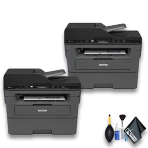 electronics basket-brother brother dcp-l2550dw all in one monochrome laser printer (dcp-l2550dw) 2 – pack bundle