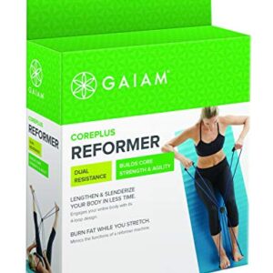 Gaiam Pilates Coreplus Reformer Resistance Band Kit - Home Fitness Equipment for Total Body Workout - Helps to Target Muscles, Tone, and Build Resistance - Comfort Grips (Includes Digital Workout)