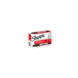 sharpie twin tip permanent markers, fine and ultra fine – black (12 count)