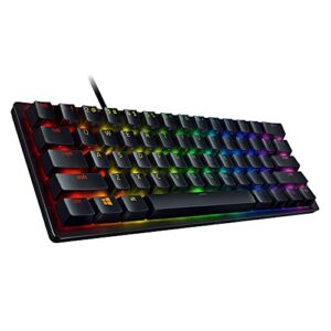 Razer Huntsman Mini (Purple Switch) - Compact Gaming Keyboard (Compact 60 Percent Keyboard with Clicky Opto-Mechanical Switches, PBT Keycaps, Detachable USB-C Cable) US Layout