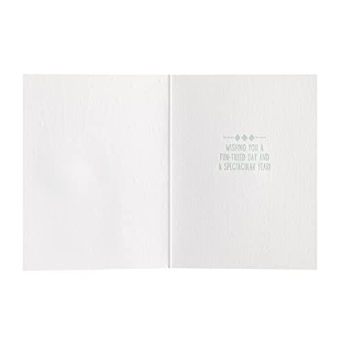 NIQUEA.D Happy Birthday Card, To My Brother Cake Letter Press (NB-0219), (4.125 x 5.5) Vertical