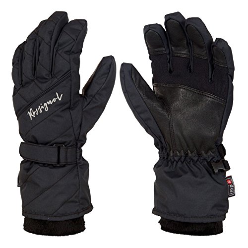 Rossignol Women's Laly Impression Gloves (Medium, Black/Black/Silver)