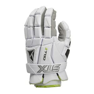 stx lacrosse cell v gloves, pair, white small