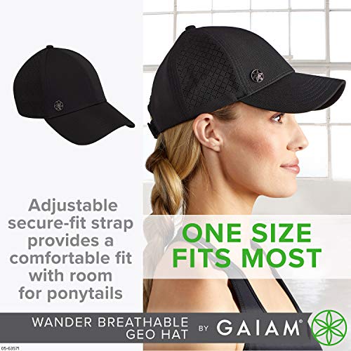 Gaiam Running Hat - Wander Geo Breathable,Blush