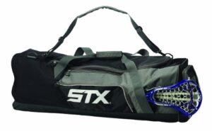 stx lacrosse challenger lacrosse equipment bag, black, 36-inch