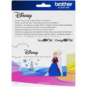 brother scanncut disney frozen homedeco pattern collection 1 cadsnp04, 27 designs with olaf, elsa, anna & more, vinyl wall art, iron-on transfers for clothing, diy stencil templates, party decorations