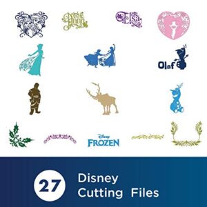 Brother ScanNCut Disney Frozen HomeDeco Pattern Collection 1 CADSNP04, 27 Designs with Olaf, Elsa, Anna & More, Vinyl Wall Art, Iron-on Transfers for Clothing, DIY Stencil Templates, Party Decorations