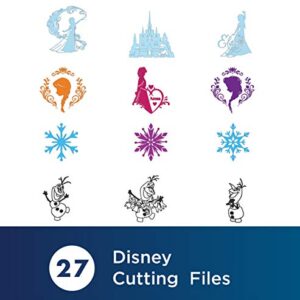 Brother ScanNCut Disney Frozen HomeDeco Pattern Collection 1 CADSNP04, 27 Designs with Olaf, Elsa, Anna & More, Vinyl Wall Art, Iron-on Transfers for Clothing, DIY Stencil Templates, Party Decorations