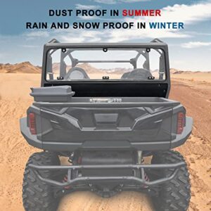 SAUTVS Rear Windshield for Polaris General XP 4 1000, Rear Full Windshield Rear Lock Panel Kit for Polaris General 1000/4 1000 / XP 1000 / XP 4 1000 2016-2022 Accessories, Replace #2881112