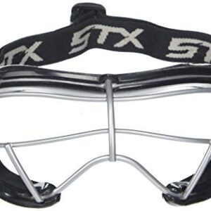 STX Lacrosse 4Sight+ S Adult Goggle Silicone, Black