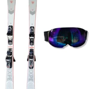 Rossignol Experience 76 Snow Skis with Bindings - Mens/Womens Downhill All Mountain Ski Package Includes Skis, Look Express Bindings, and Switchbak Goggles. (160cm)
