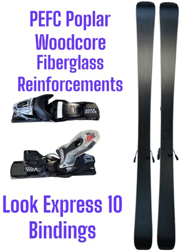 Rossignol Experience 76 Snow Skis with Bindings - Mens/Womens Downhill All Mountain Ski Package Includes Skis, Look Express Bindings, and Switchbak Goggles. (160cm)