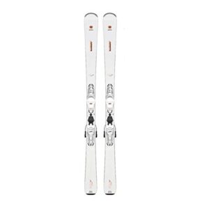 rossignol nova 8 ca womens skis 163 w/xpress 11 gw bindings white sparkle