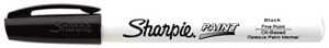 sharpie oil-based paint marker, fine point, black, 1 count – great for rock painting