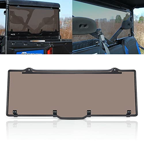 BoardRoad Rear Full Windshield Heavy Duty Windscreen for 2017 18 19 20 21 22 Polaris Ranger XP 1000/ Crew, 13-19 Polaris Ranger XP 900/ Crew,Scratch Resistant, Rear Window Clear | 1/4" Polycarbonate