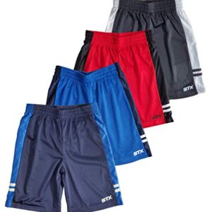 STX Boys' Big Athletic Short, Classic Style Black, 10/12