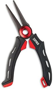 rapala pliers, 4″ mag spring, black/red