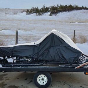 600D Snowmobile Travel and Storage Cover Compatible for 2007-2008 Model Year Polaris 550 LX Sleds. Slush and Mud Protection