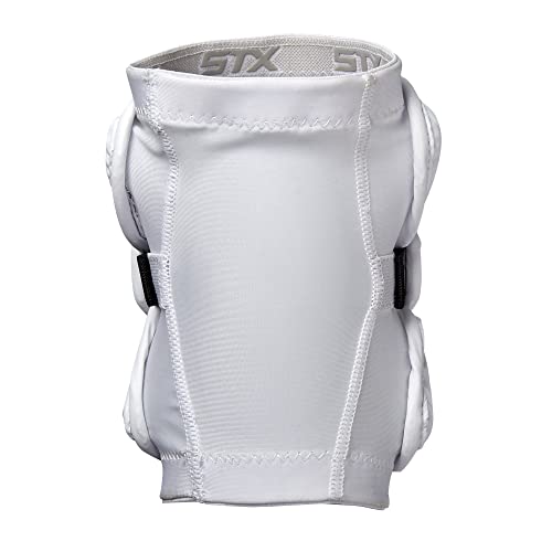 STX mens SPORTING_GOODS Lacrosse Elbow Pads, White, Large