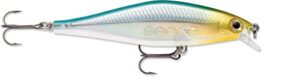 rapala sdrs09 shadow rap shad lure (3.5-inch, 0.3oz, blue back herring)