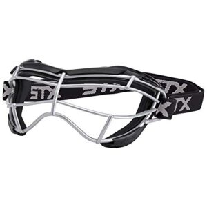 stx lacrosse focus-s goggle, black/black