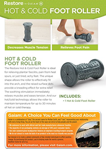 Gaiam Restore Hot/Cold Foot Massage Roller