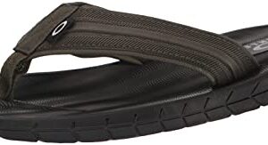 Oakley Men's PIER Ellipse FLIP Flop, New Dark Brush, 10