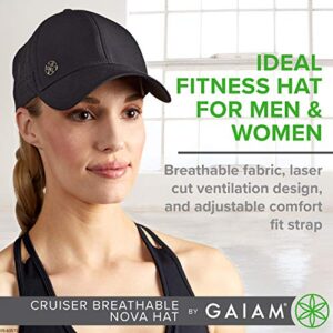 Gaiam Running Hat - Cruiser Nova Breathable,Black