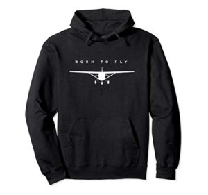 single engine prop airplane shirt born to fly – hoodie