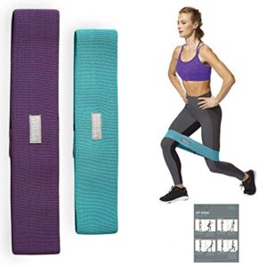 Gaiam Restore Booty Bands Resistance Loops Hip Band Circle, Set of 2 Elastic Glute Bands for Women & Men in Progressive Resistance for Legs, Butt, Thigh, Squats, Ankle, Exercise Guide Included