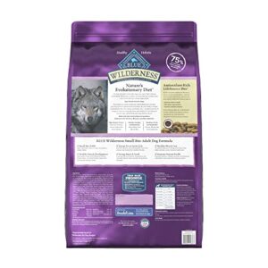 Blue Buffalo Wilderness High Protein Natural Small Breed Adult Dry Dog Food Plus Wholesome Grains, Chicken 28 lb Bag